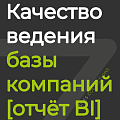 Качество ведения базы компаний [отчёт BI]