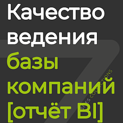 Качество ведения базы компаний [отчёт BI]