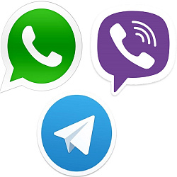 Написать первым в telegram/whatsapp/viber