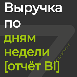Выручка по дням недели [отчёт BI]