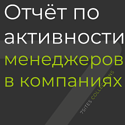 Отчёт по активности менеджеров в компаниях